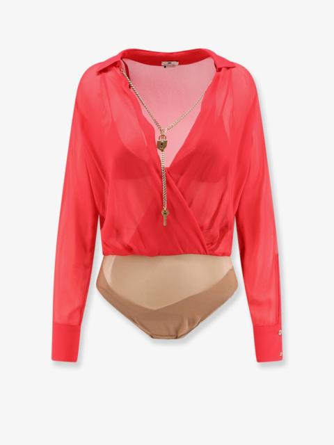 ELISABETTA FRANCHI Elisabetta Franchi Viscose Body Shirt Red