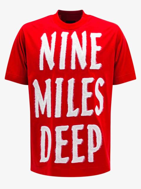 Givenchy Givenchy Red Slogan Oversized T-Shirt