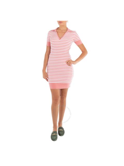 Michael Kors - Michael Kors Striped Knitted Polo Dress