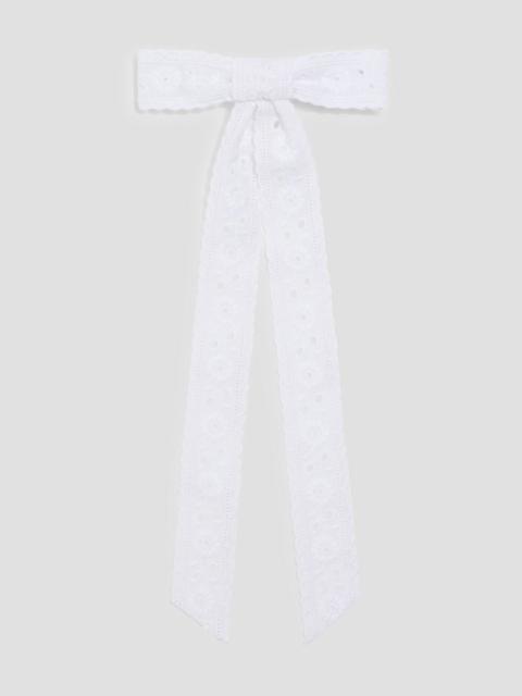 Jennifer Behr Dolly broderie anglaise bow hair clip
