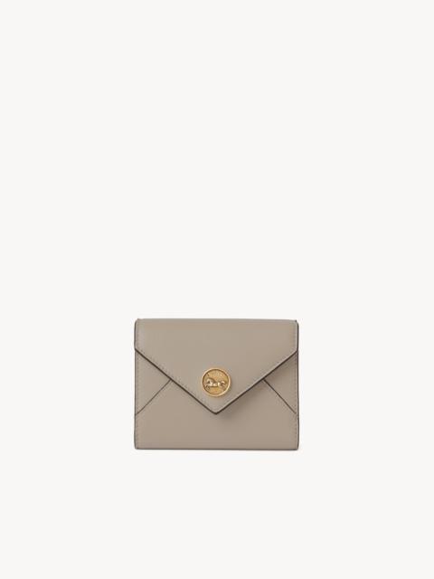 Chloé SMALL ENVELOPE TRI-FOLD IN GRAINED LEATHER