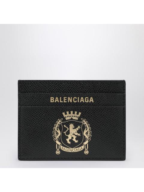 BALENCIAGA Balenciaga Black Leather Passport Holder Men