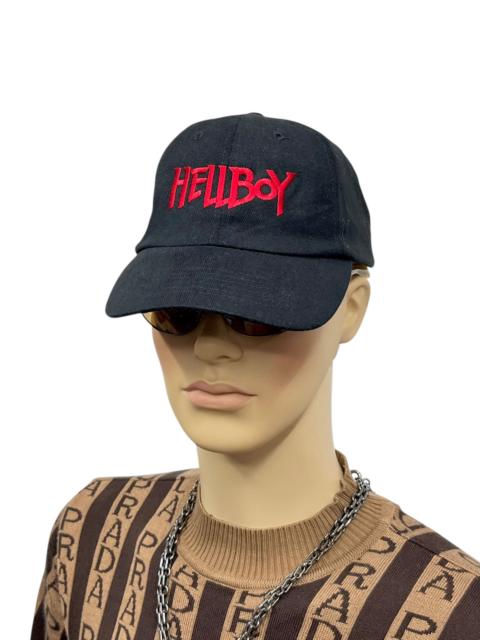Other Designers Other - 🔥Vintage HELLBOY 2004 Movie Promo Cap Black Red Embroidery