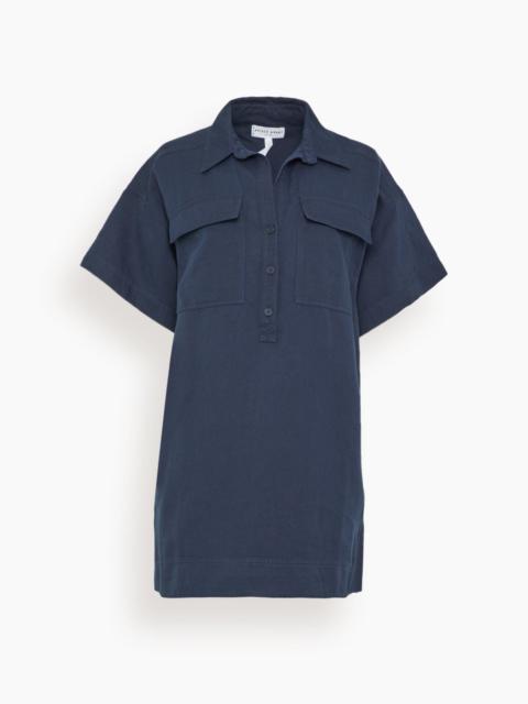 APIECE APART Stefana Shift Dress in Navy