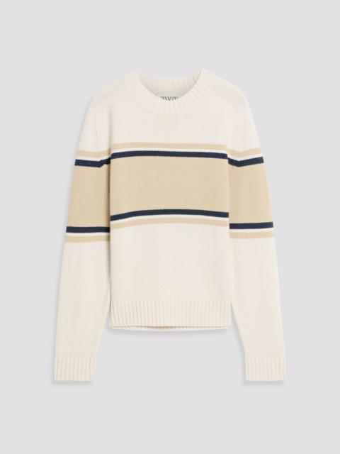 TWP Saddle striped cashmere sweater