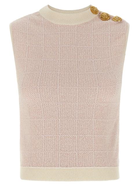 Balmain Balmain Women 'Testa Di Leone' Tweed Vest