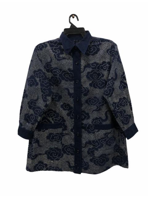 Other Designers Indigo - DESIGNER SHIRT BUTTON UPS