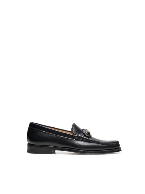 GABRIELA HEARST Melchora Stone Loafer in Black Leather