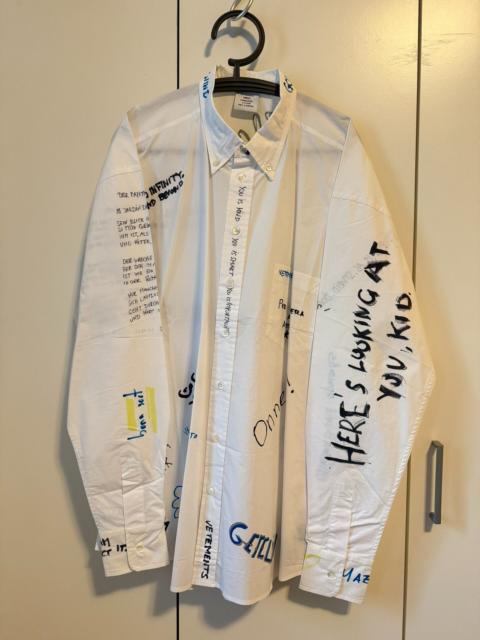 VETEMENTS Vetements 2019 Runway Shirt
