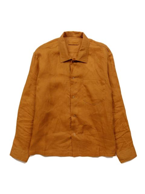 JAMES COWARD Workshop Shirt Terracotta Linen