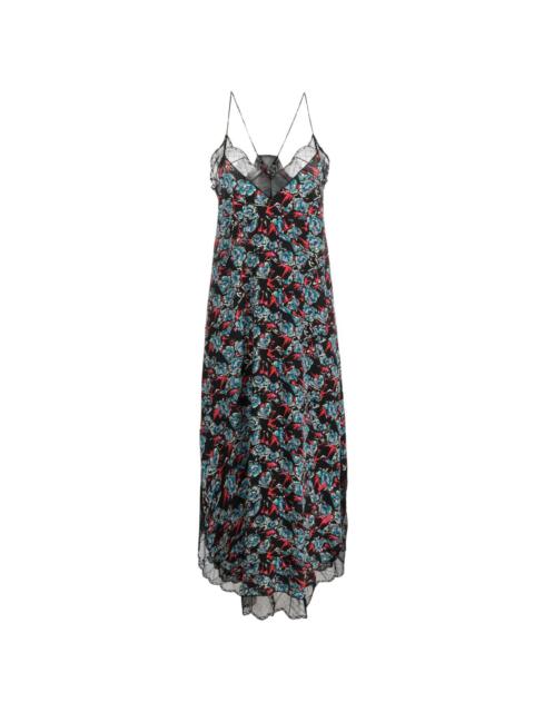 Zadig & Voltaire Risty floral-print silk slip dress