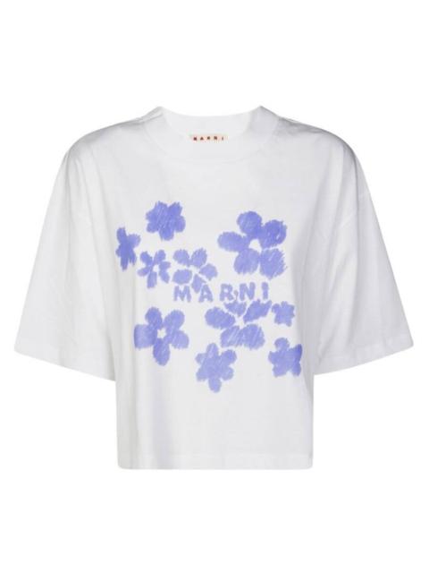 Marni Marni Daisy Garden Print Cotton T-Shirt