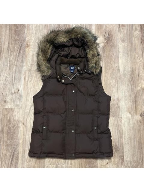 Other Designers Gap Faux Fur Trim Down Vest