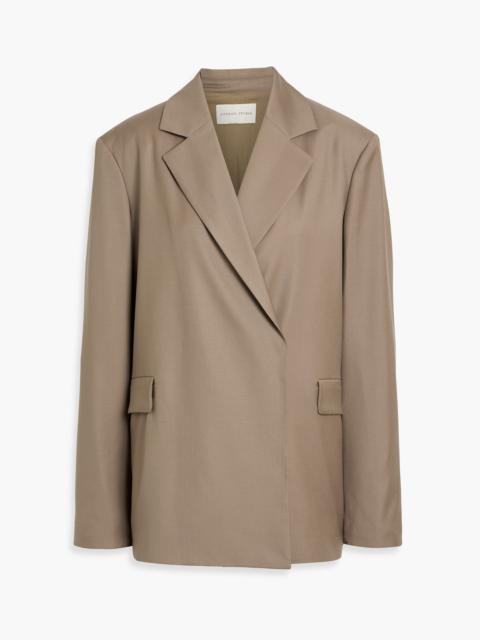 Loulou de Saison Arlo double-breasted wool-twill blazer