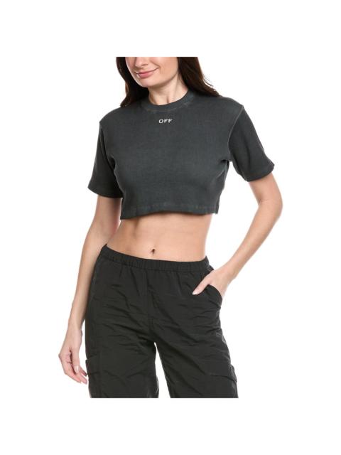 Off-White Off-White™ Rib Crop T-Shirt