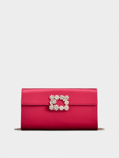 Roger Vivier Efflorescence Clutch in satin
