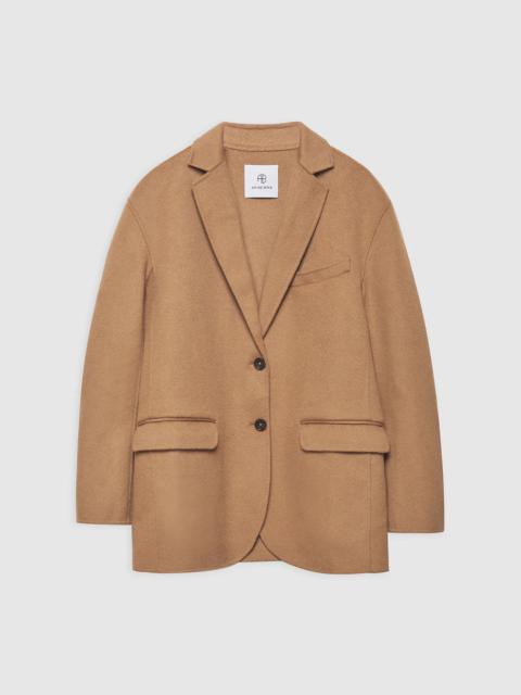 ANINE BING Quinn Blazer - Camel Cashmere Blend