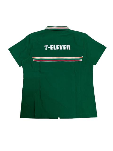 Steals‼️Vintage 7 Eleven Uniform Workers Zipper Shirt