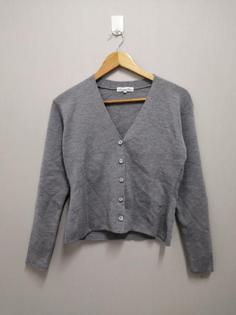 Christian Dior Gray Spellout Button Jacket