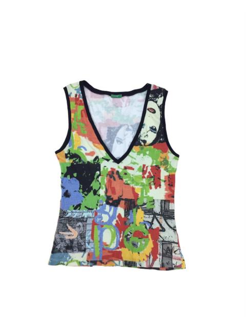 Other Designers United Colors Of Benetton - Rare UCB Printed Art Tank