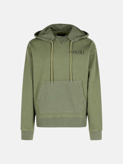 'STENCIL' GREEN COTTON SWEATSHIRT