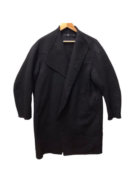 Uniqlo x jil sander +J black wool coat