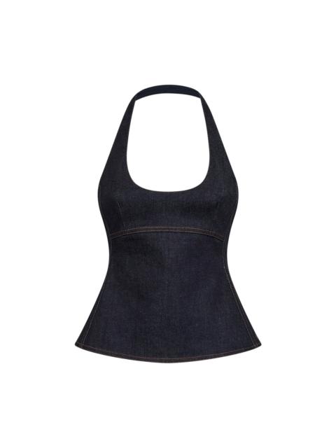 JACQUEMUS Jacquemus Women Blue The Lavoir De-Nîmes Denim Halter Top