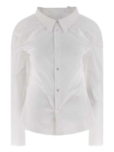 MM6 Maison Margiela 'Numeric signature MM6' embroidered shirt