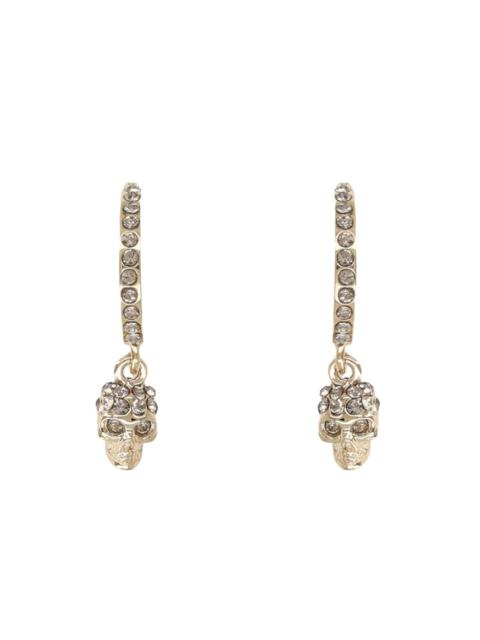 Alexander McQueen SKULL HOOP EARRINGS