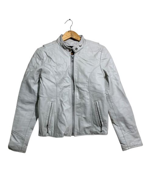 Other Designers 🔥GENUINE LEATHER BIKERS JACKETS WHITE