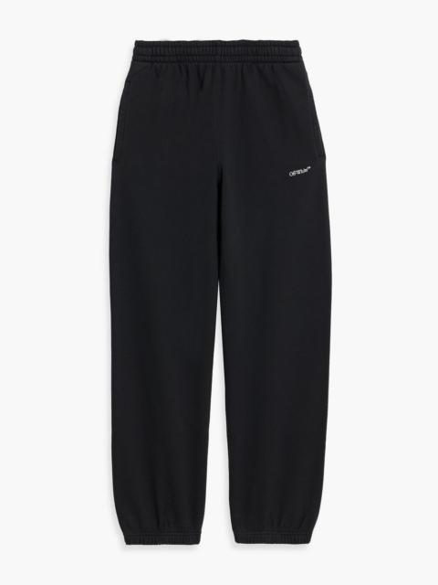 Off-White French cotton-terry sweatpants