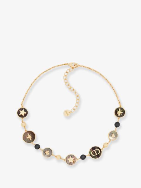 Dior Dior D-Luck Metal Necklace With Gold Finishes
