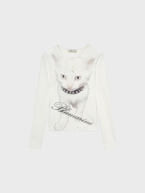 Blumarine PRINTED JERSEY SWEATER