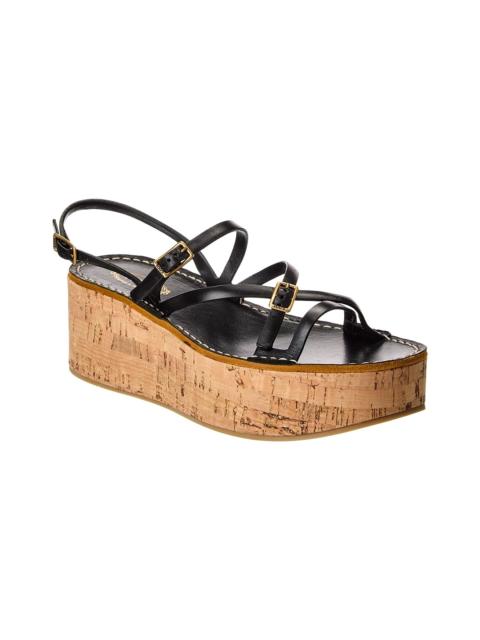 Tod's TOD’s Leather Wedge Sandal