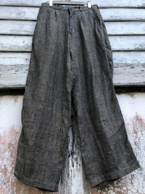 Other Designers Vintage - Rare Vintage 80s Comme des Garcon Gray Tag Linen Baggy Pant