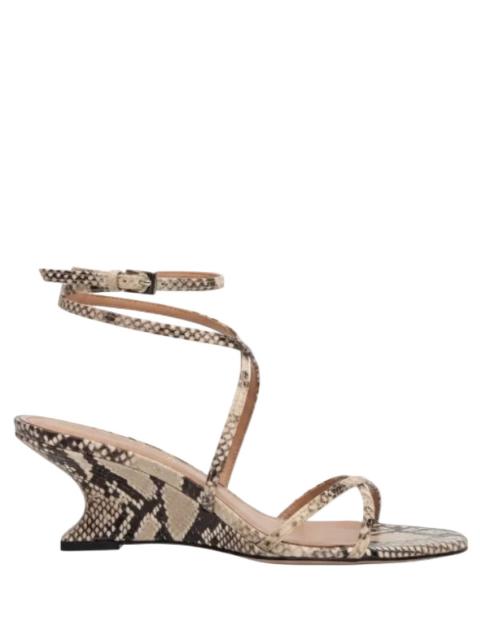 PARIS TEXAS Nina Lace Up Sandal in Natural