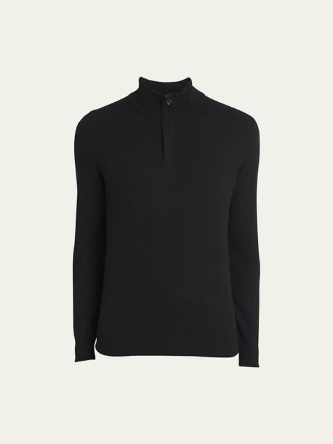 ZEGNA Men's Cashmere Quarter-Zip Sweater