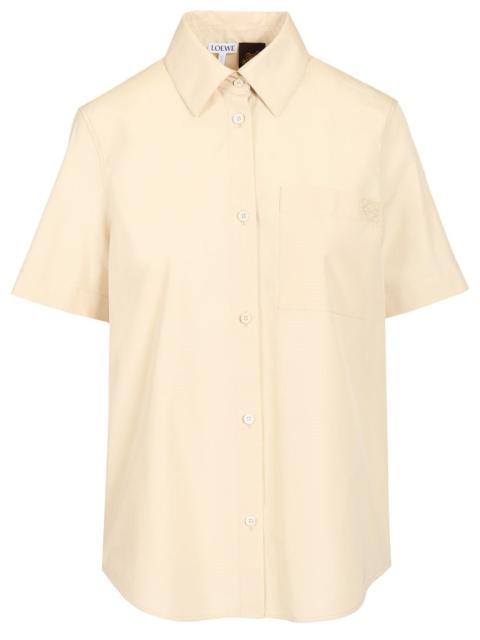 Loewe Loewe Paula's Ibiza Women Short-Sleeved Cotton Shirt