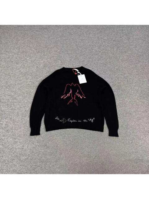 Dior Dior black and pink bird embroidery sweater