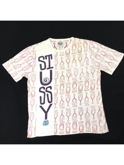 Other Designers Vintage Stussy Ovp Monogram Spellout Tee