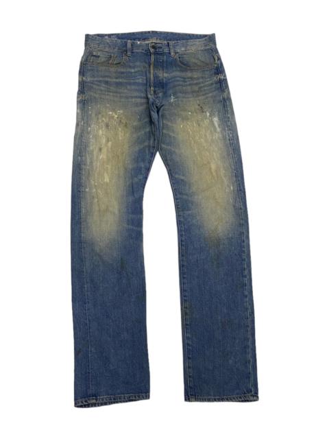 Other Designers Archival Clothing - G STAR RAW DISTRESSED PAINTER SPLASH DENIM JEANS