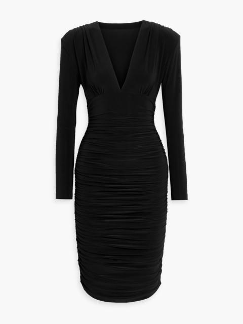 NORMA KAMALI Ruched stretch-jersey dress