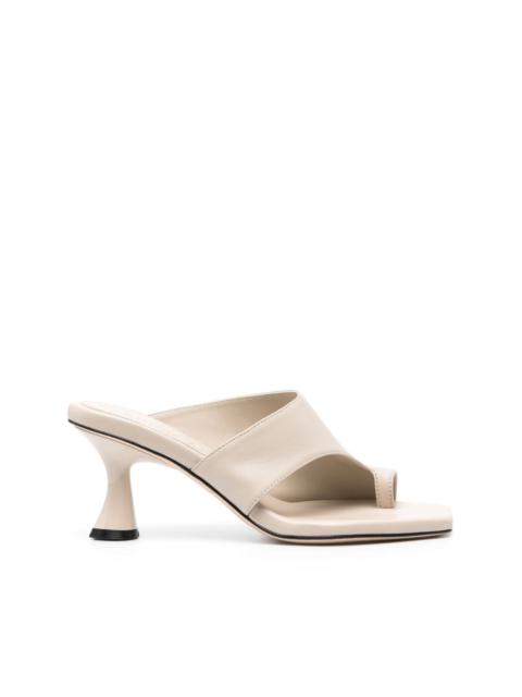 Ida 70mm leather mules