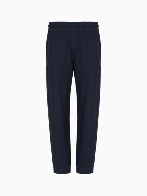 GIORGIO ARMANI Stretch jersey flat-front trousers