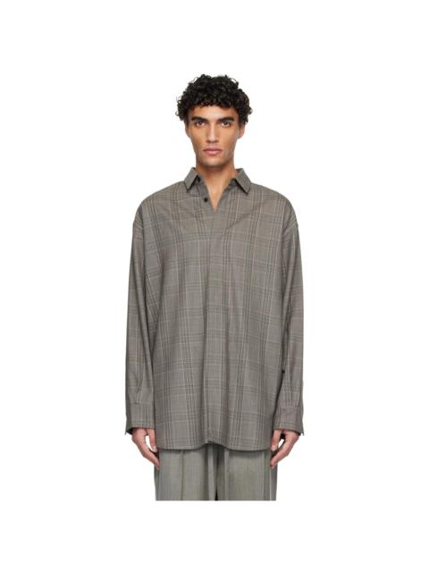 Fear of God Gray Wool Relaxed Classic Shirt