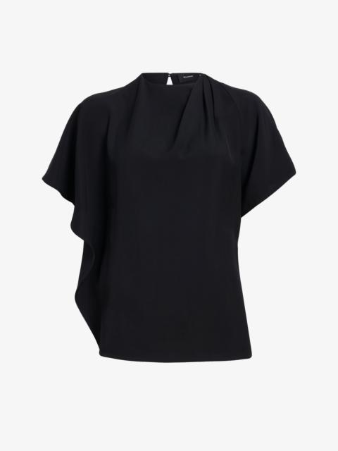 Proenza Schouler Etta Top in Hammered Viscose