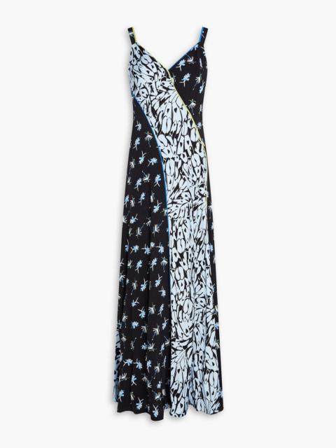 DIANE VON FURSTENBERG Ozzie printed jacquard maxi slip dress