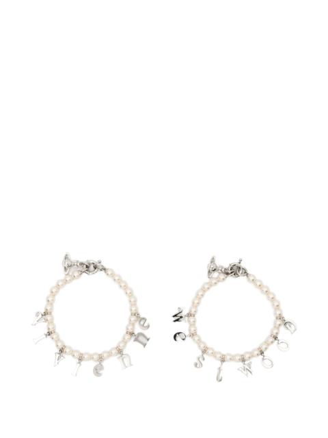 Vivienne Westwood Vivienne Westwood Pearl Charm Bracelet (set Of Two)