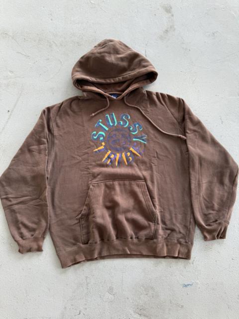 Vintage - Made in USA 90s Stussy Tribe Pullover Hoodie