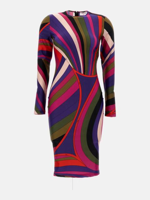 PUCCI ABITO IN LYCRA IN STAMPA IRIDE